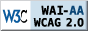 Level Double-A conformance icon, 
                  W3C-WAI Web Content Accessibility Guidelines 2.0